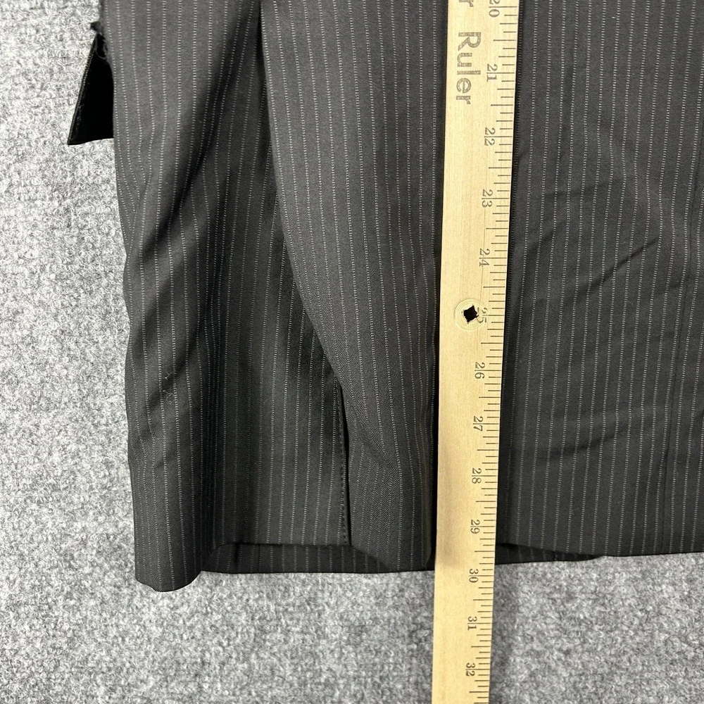 Brooks Brothers Regent Suit‎ Jacket Mens 44 Gray Pinstripe Wool Two Button Italy